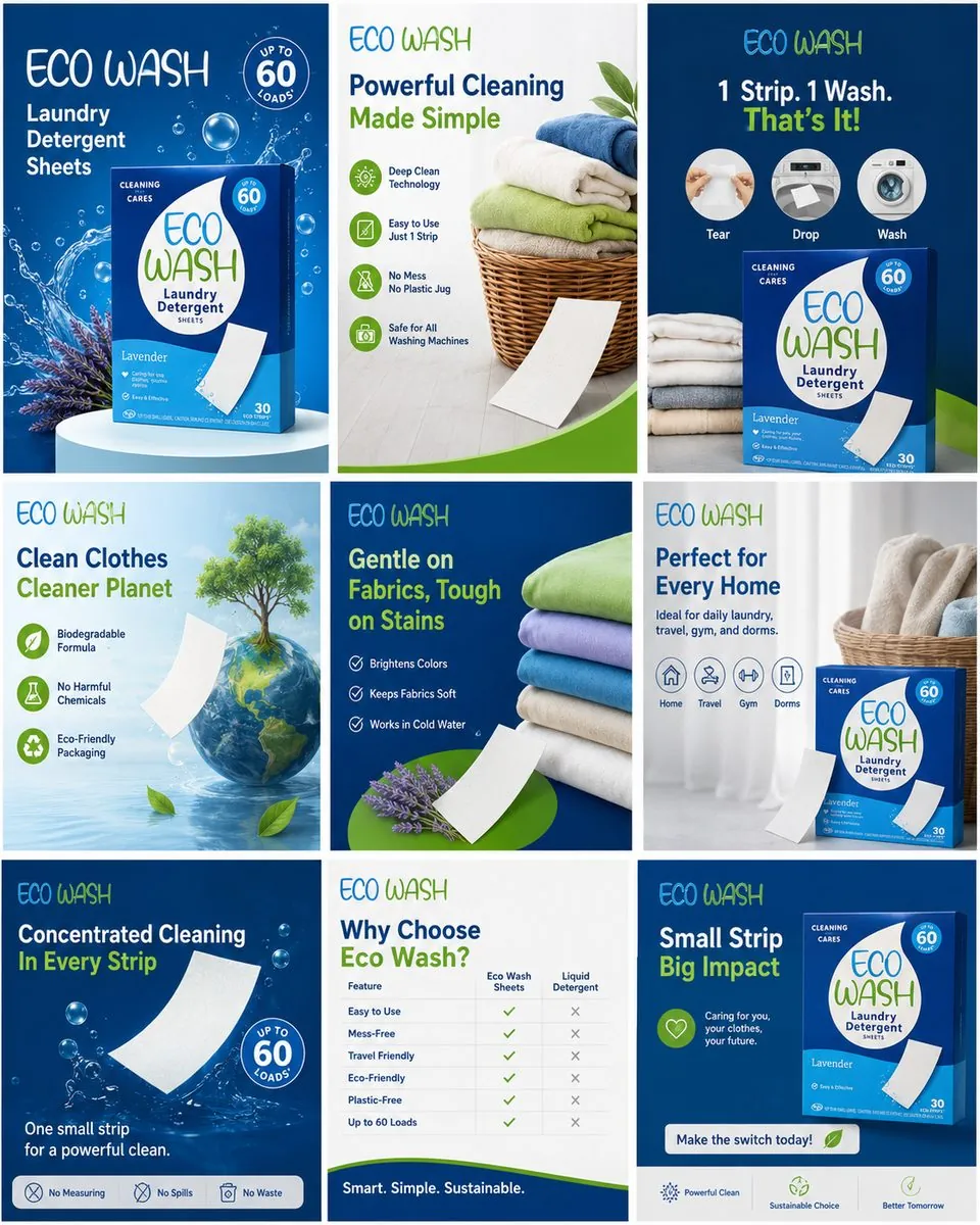 Eco Wash — brand & campaign creative by ScaleviX
