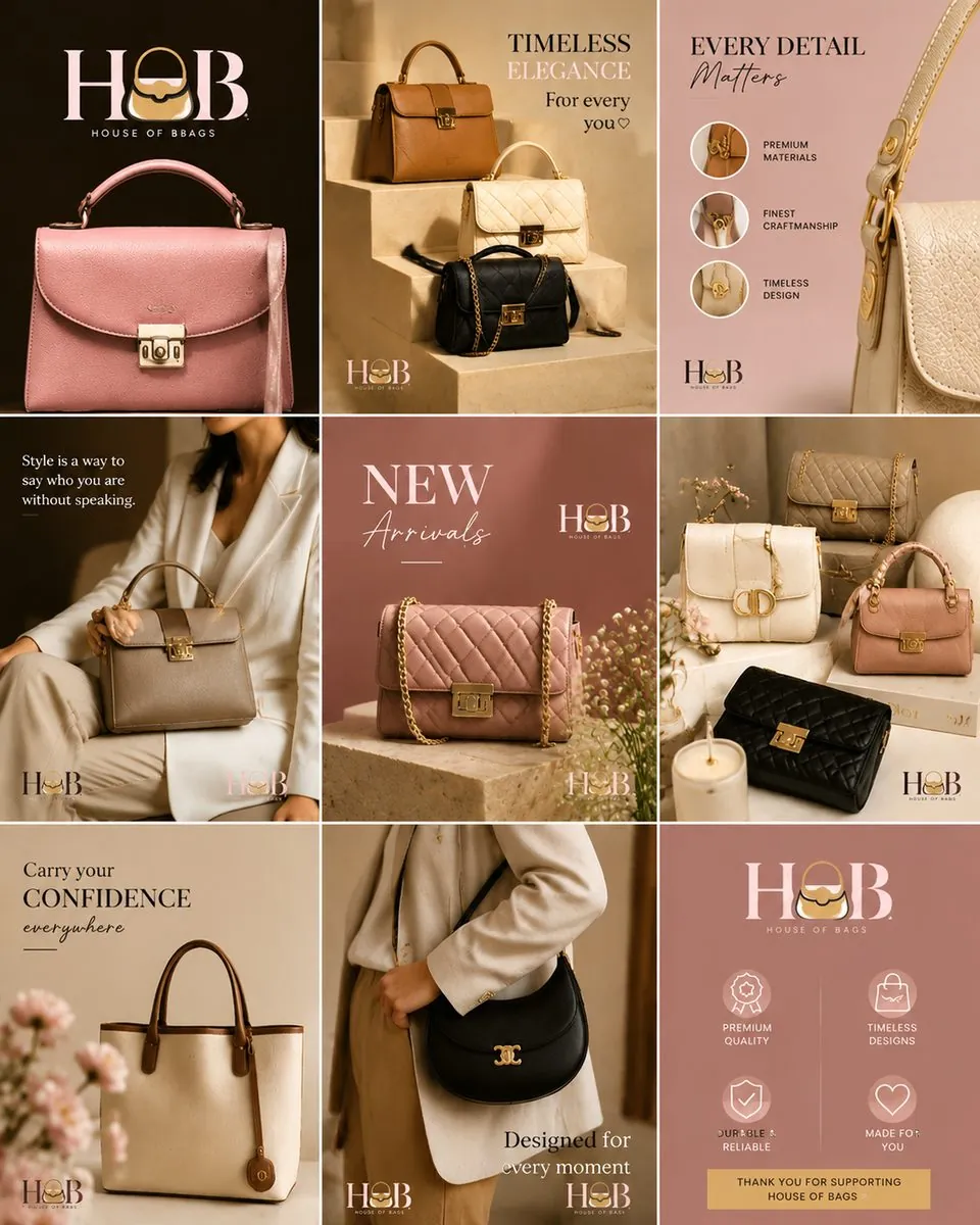 House of Bags — brand & campaign creative by ScaleviX