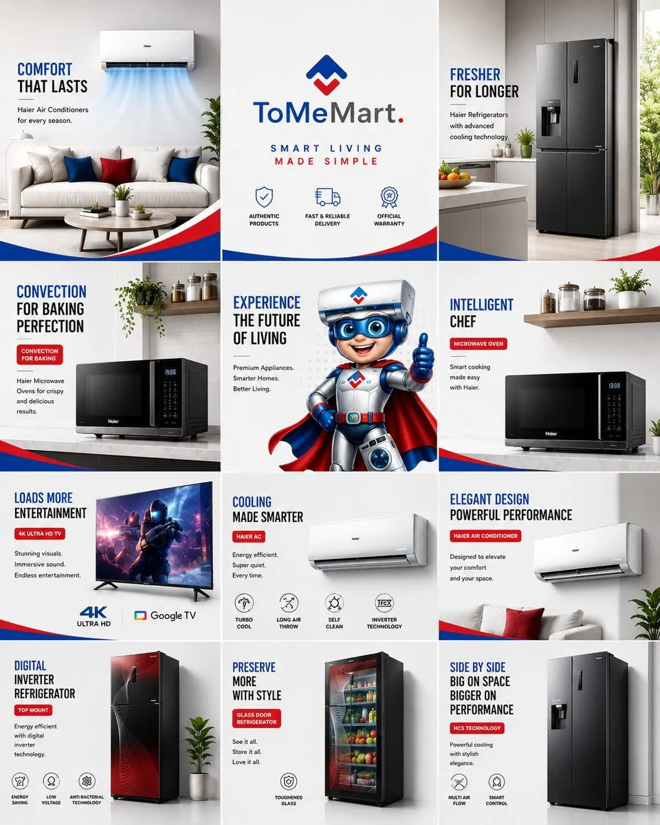 ToMe — Haier Pakistan — brand & campaign creative by ScaleviX